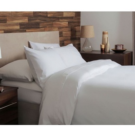 Brushed Cotton Flat Sheet White