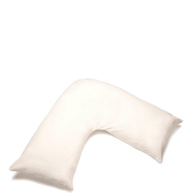 200TC  Percale V-Shaped Pillowcase Ivory