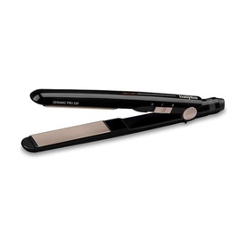 Babyliss Ceramic Pro 230 Straightener in black with rose gold ceramic plates and slim profile design