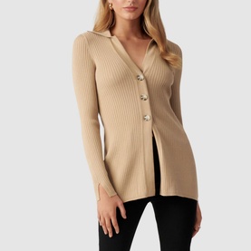Beth Collar Knit Cardigan