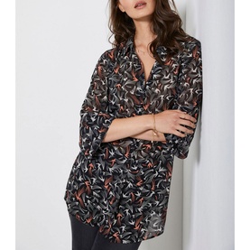 Betty Swallow Print Blouse