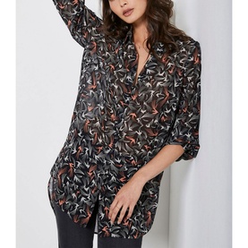 Betty Swallow Print Blouse