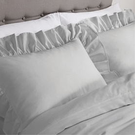 Relax Frill Duvet Set Silver