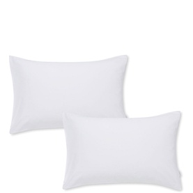 400 Thread Count Cotton Sateen Pillowcase White