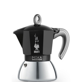 Moka Induction 4 Cup Coffee Maker Black