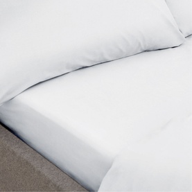 Organic 200 Thread Count Fitted Sheet White