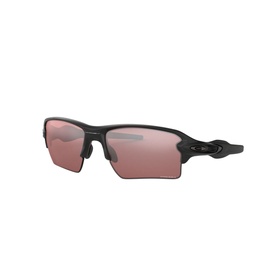 Oakley Rectangle Sunglasses 2.0 XL in black with semi-rimless wraparound frame and dark tinted lenses