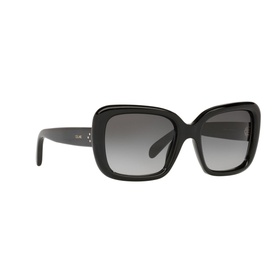 Celine CL40162I Rectangle Sunglasses in black with oversized acetate frames and gradient grey lenses