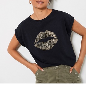 Beaded Lips T-Shirt
