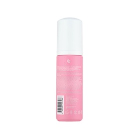 Bare by Vogue Self Tan Foam in Medium, pink spray bottle with white pump cap, back view showing product label