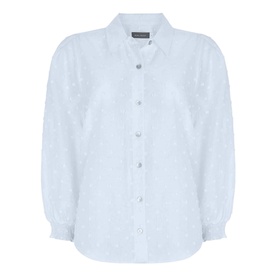 Dobby Puff Sleeve Shirt