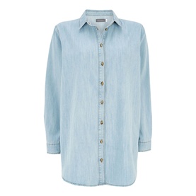 Blue Oversized Denim Shirt