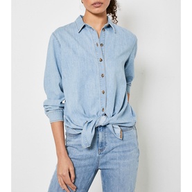 Blue Oversized Denim Shirt