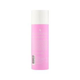 Bare by Vogue Self Tan Lotion in Medium, pink bottle with white cap, back view showing usage instructions and barcode.