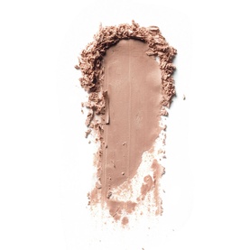Bobbi Brown Luxe Eye Shadow in Metal Rose, pressed powder swatch showing warm rose-taupe tone with crushed texture surround