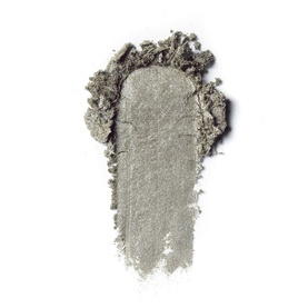 Bobbi Brown Luxe Eye Shadow in Serpentine, metallic khaki-green powder swatch showing smooth shimmer texture