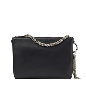 Callie Crystal-Detail Nappa Leather Clutch
