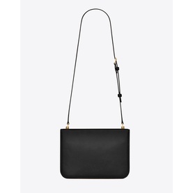 Le Carre Box Saint Laurent Leather Satchel