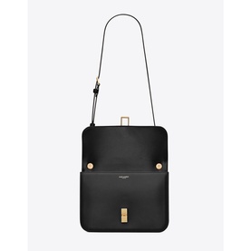 Le Carre Box Saint Laurent Leather Satchel