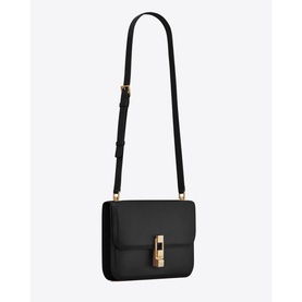 Le Carre Box Saint Laurent Leather Satchel