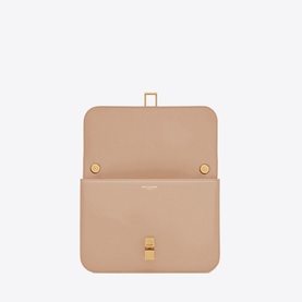 Le Carre Box Saint Laurent Leather Satchel