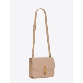 Le Carre Box Saint Laurent Leather Satchel