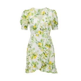 Boston Wrap Linen Mini Dress