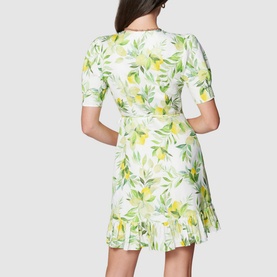 Boston Wrap Linen Mini Dress