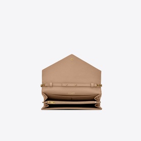 Monogram Matelass&eacute; Leather Chain Wallet