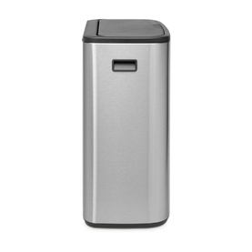 Bo Touch Bin Set Matt Steel