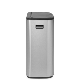 Bo Touch Bin Set Matt Steel