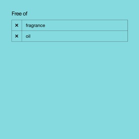Clinique Clarifying Lotion 200ml free-from information graphic showing fragrance-free and oil-free claims