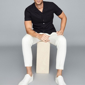 Club Textured Cuban Collar Shirt