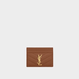 Monogram Grained Leather Card Case