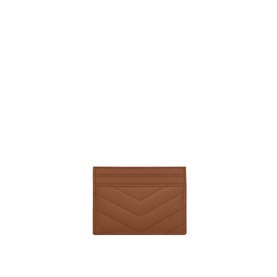 Monogram Grained Leather Card Case
