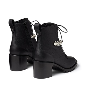 Cruz 65 Pearl & Crystal Detail Leather Boots