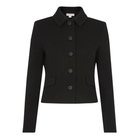 Button Front Jersey Jacket