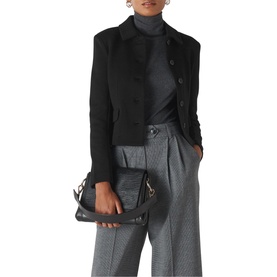 Button Front Jersey Jacket