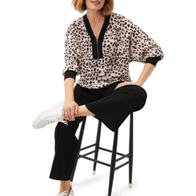 Calla Leopard Print Blouse