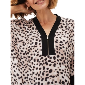 Calla Leopard Print Blouse
