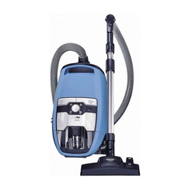 Miele CX1 Blizzard 800W Vacuum Cleaner in blue, bagless cylinder design with telescopic wand and floor head attachment