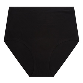 Chantelle Soft Stretch Full Briefs in black, high-waist cut with smooth seamless fabric