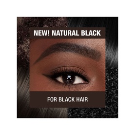 Charlotte Tilbury Brow Cheat Brow Pencil in Natural Black shown on model's brows, advertised for black hair, 0.1g