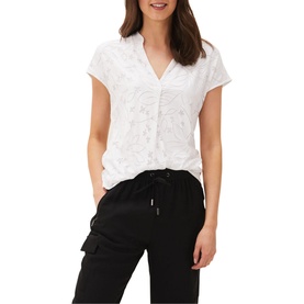 Charleigh Floral Burnout Top