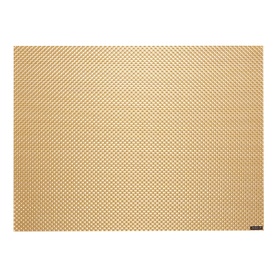 Chilewich Basketweave Placemat in gold, rectangular woven textured design with subtle geometric pattern