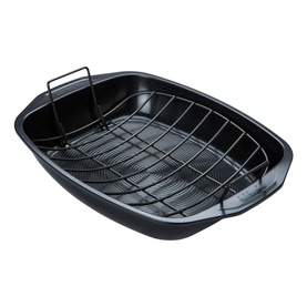 Bakeware Roaster With Rack 0.8Mm Black