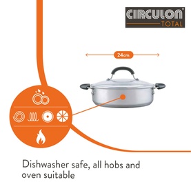 Total Stainless Steel Shallow Casserole 2.8L