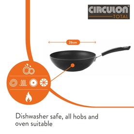 Total Hard Anodized Stir-fry Pan 26cm