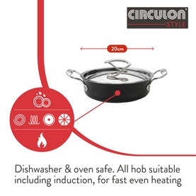 Style Hard Anodized Sauteuse Pan 20cm