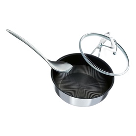 Steel Shield Clad Chef Pan with free Scraping Spoon